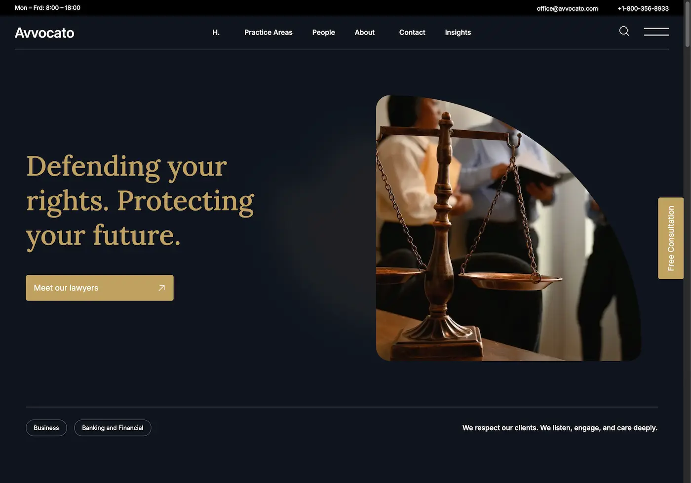 law firm website template
