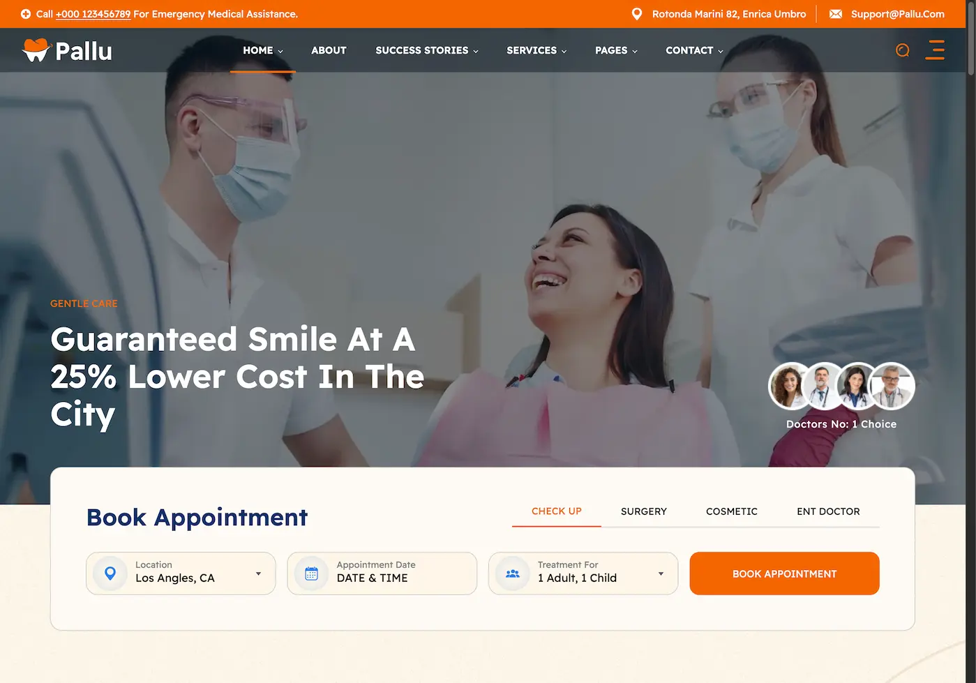 dental website template