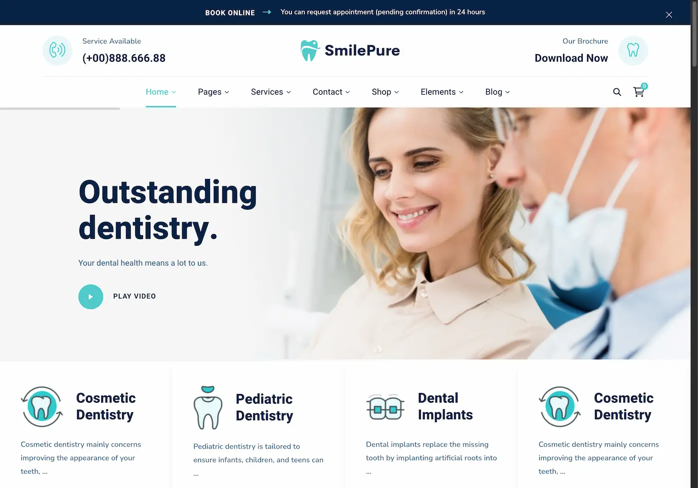 dental site template