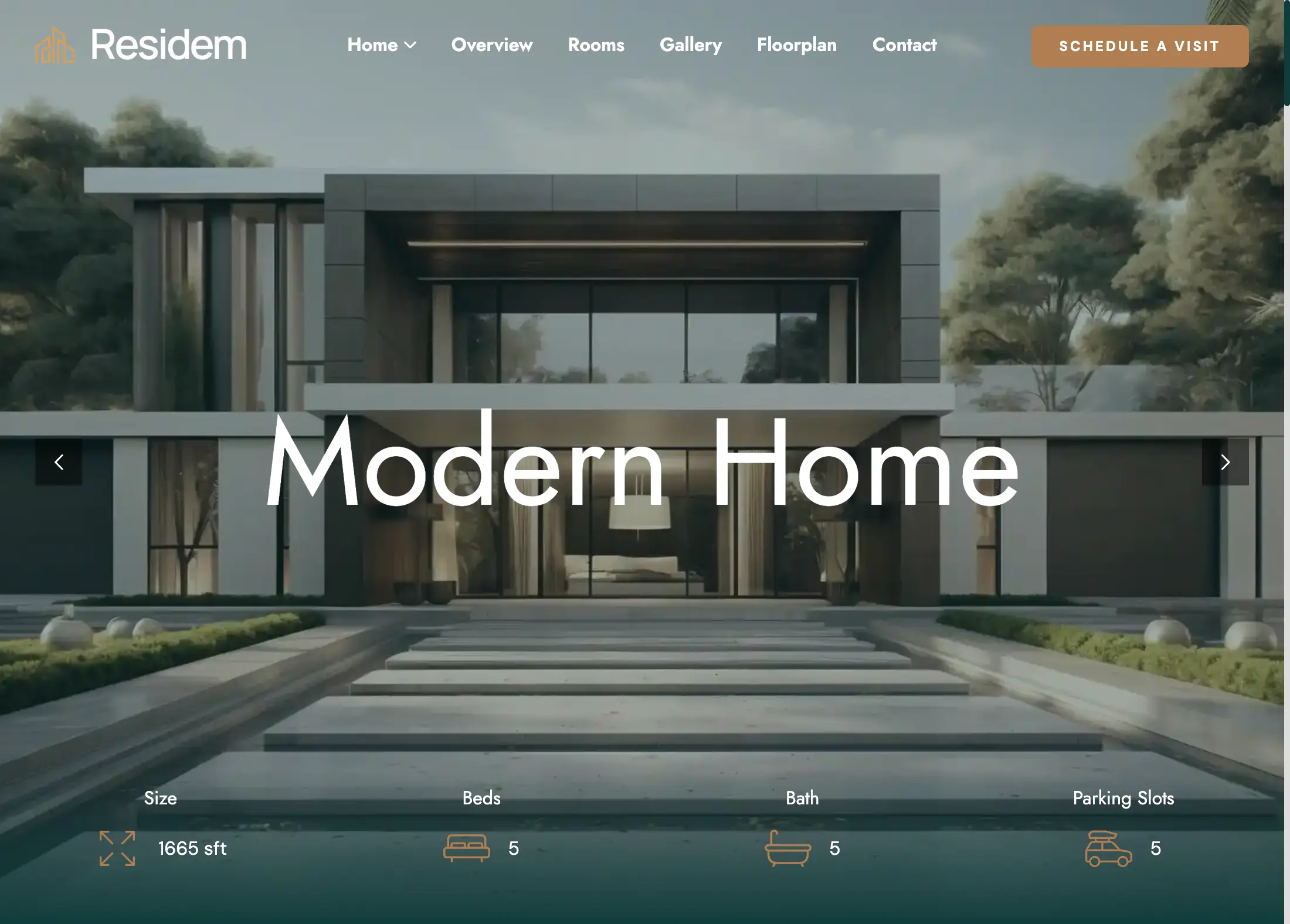 real state website sample